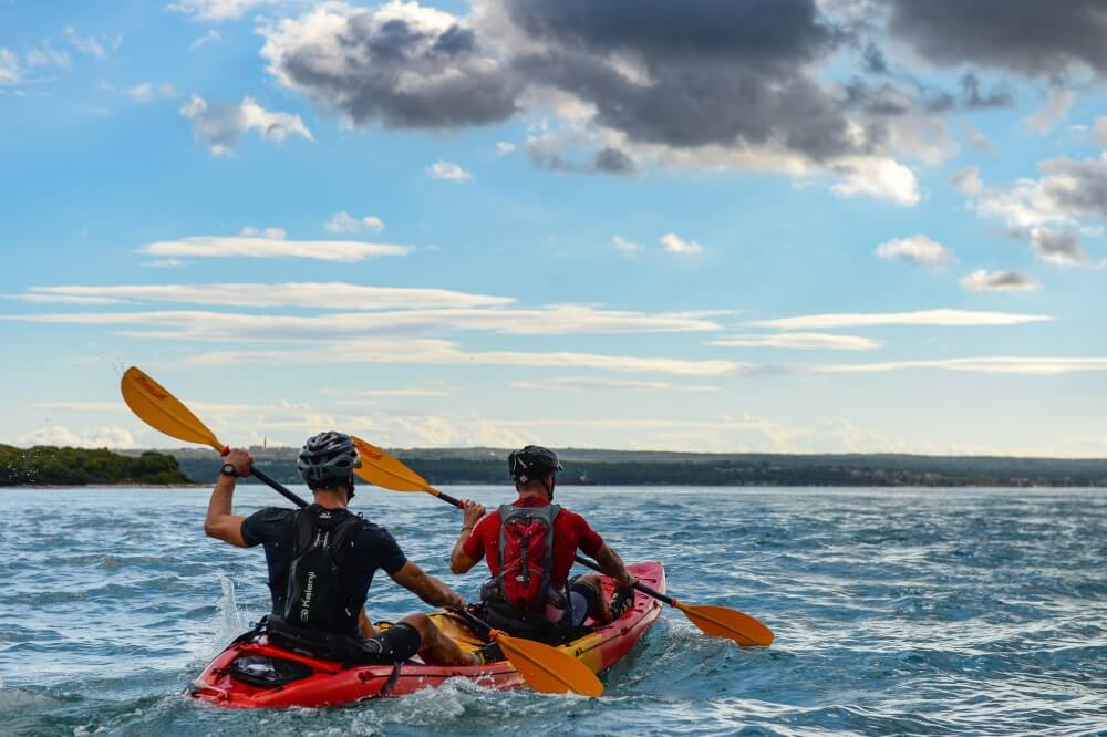 Paddle in pairs, kayaking on Brijuni